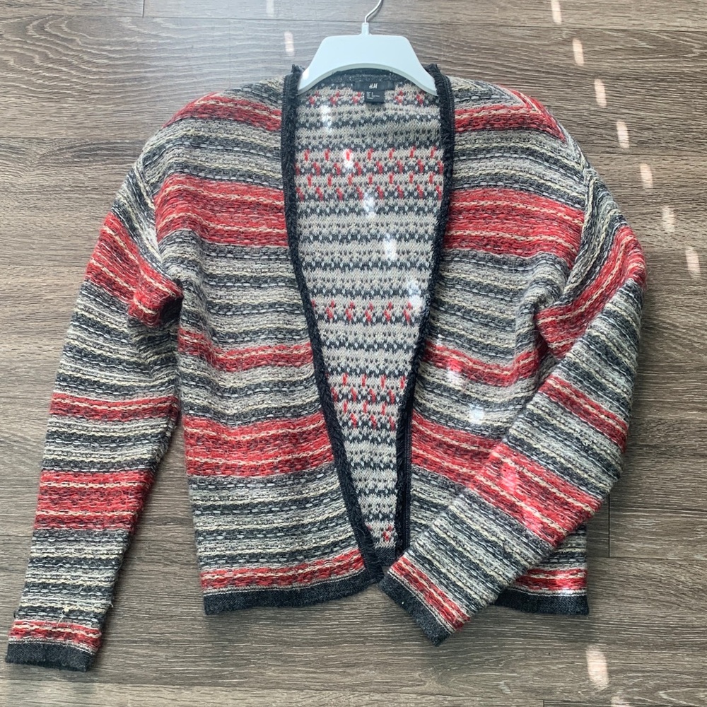 H&M Multicolor Striped Cardigan
